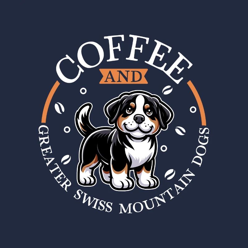 Kaffee und Großer Schweizer Sennenhund