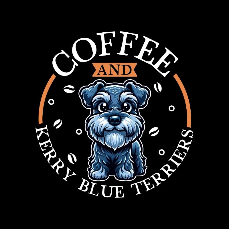 Café et Kerry Blue Terrier