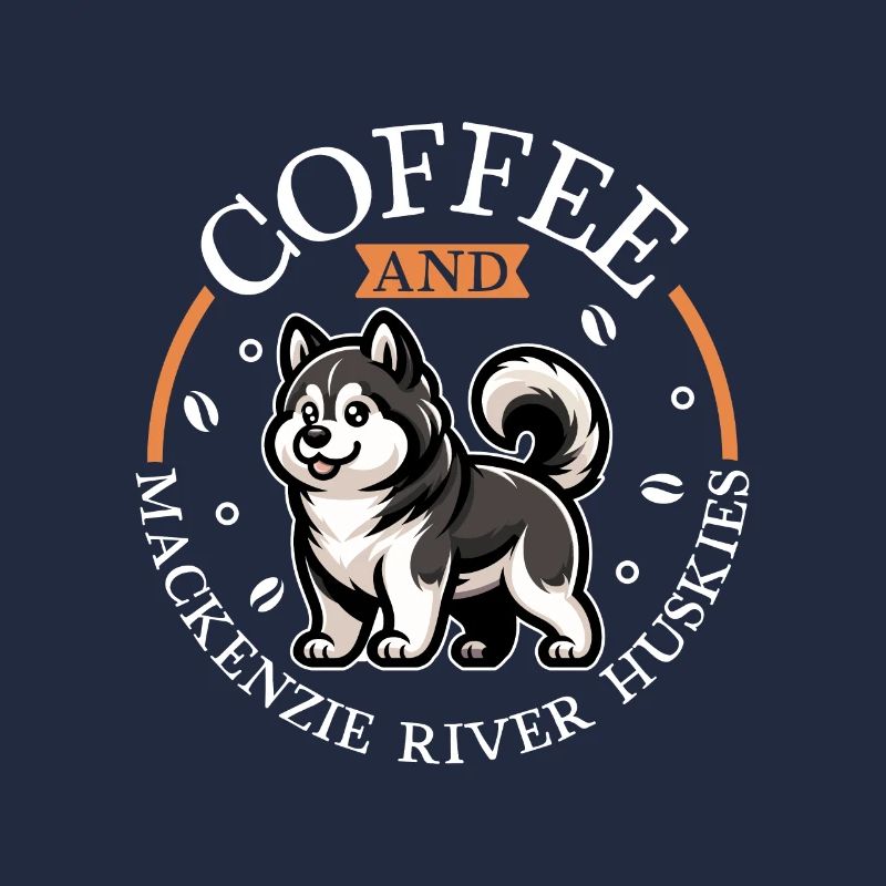 Coffee and Mackenzie River Husky