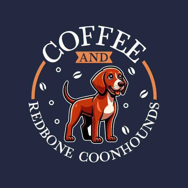 Café et Redbone Coonhound