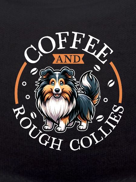 Coffee and long-haired collie