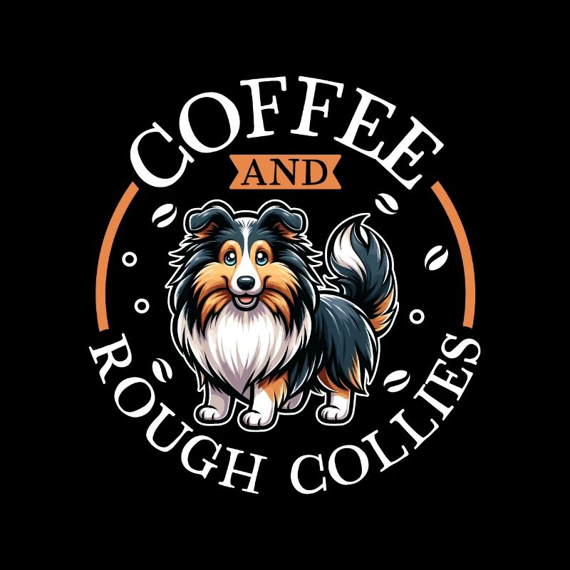 Kaffee und Langhaarcollie