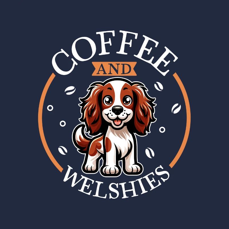 Coffee and Welsh Springer Spaniel