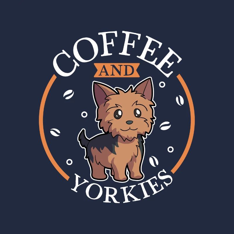 Kaffee und Yorkshire Terrier
