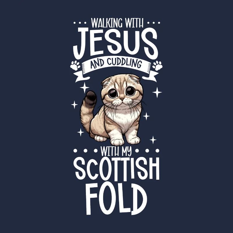 Jesus and my Scottish Fold-eared Cat