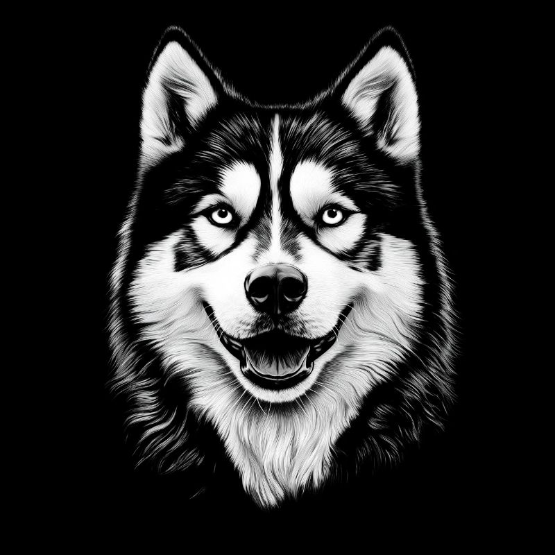 Siberian Husky Portrait Hund Hunde