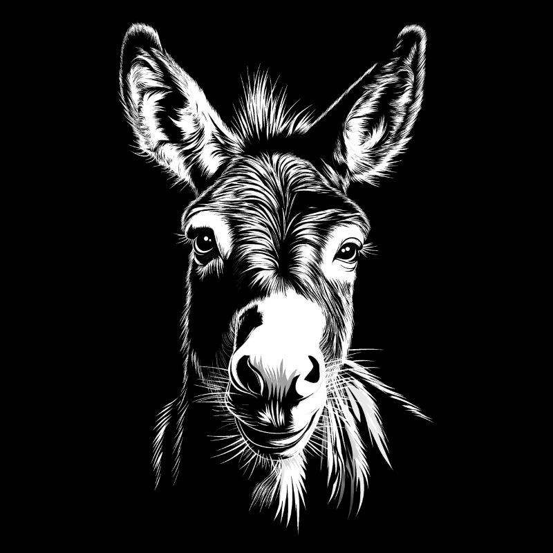 Esel Portrait Tiere Tier