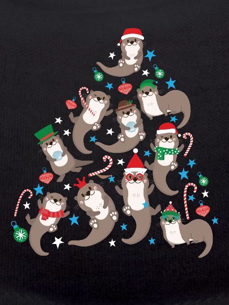 Otter Christmas Tree