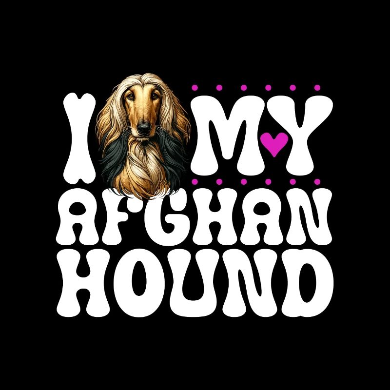 J’adore mon lévrier afghan