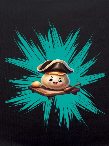 Yeast dumpling on graffiti