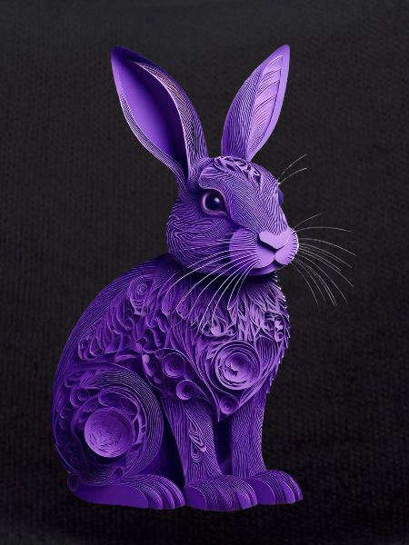 Rabbit violet