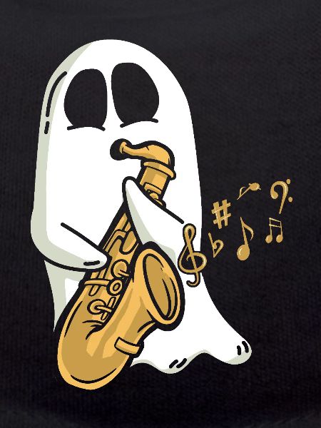 Saxophone Halloween Ghost