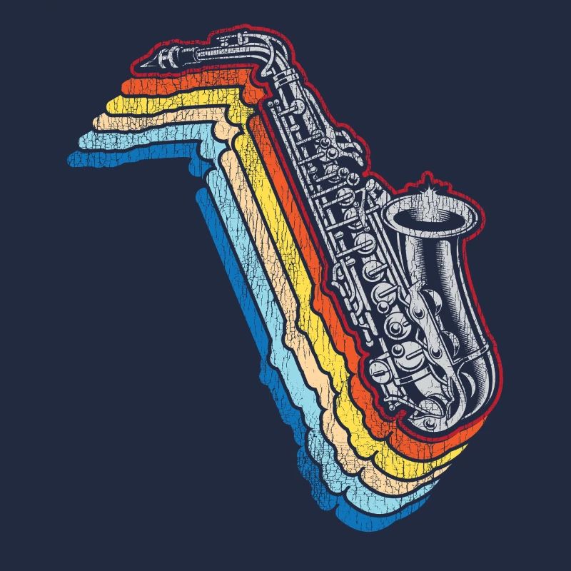 Saxophone Retro Vintage