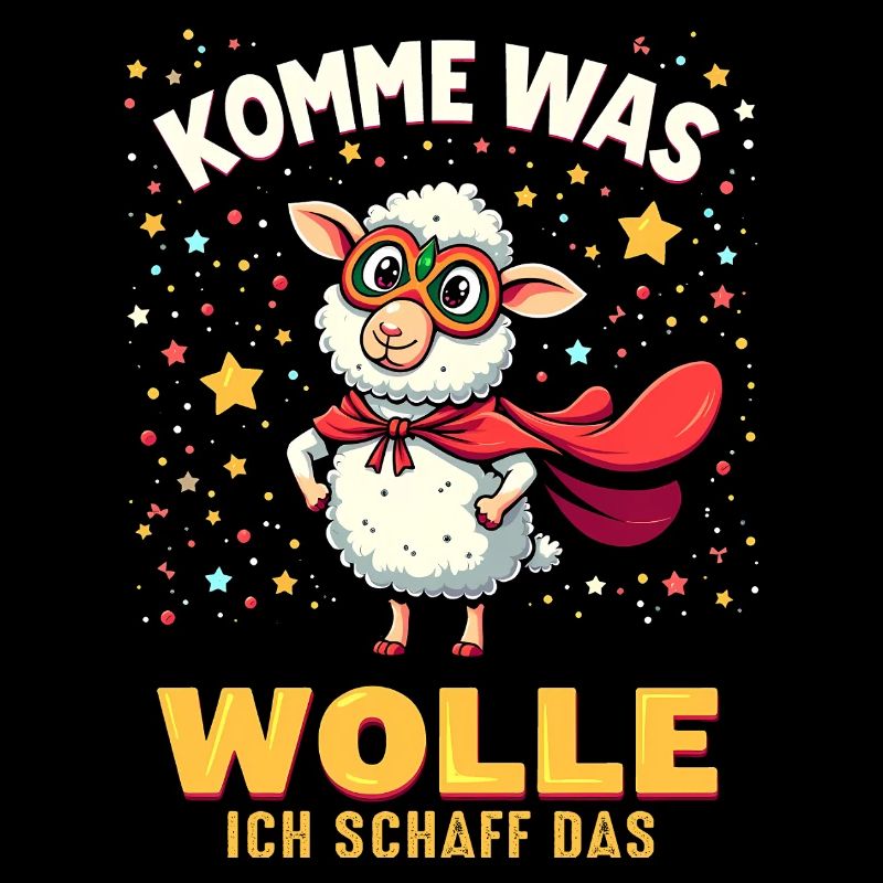 Komme was wolle - Karneval Schaf