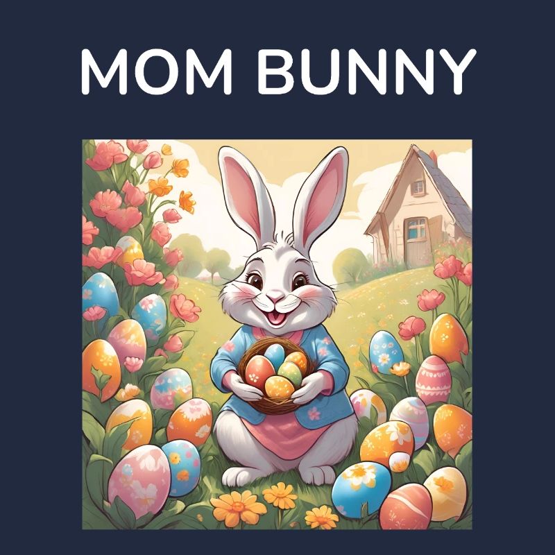 Mom Bunny Easter Egg Easter Gift