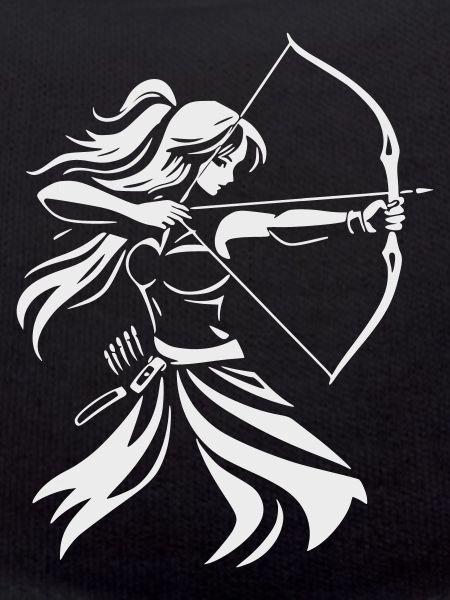 Archer Silhouette with Bow