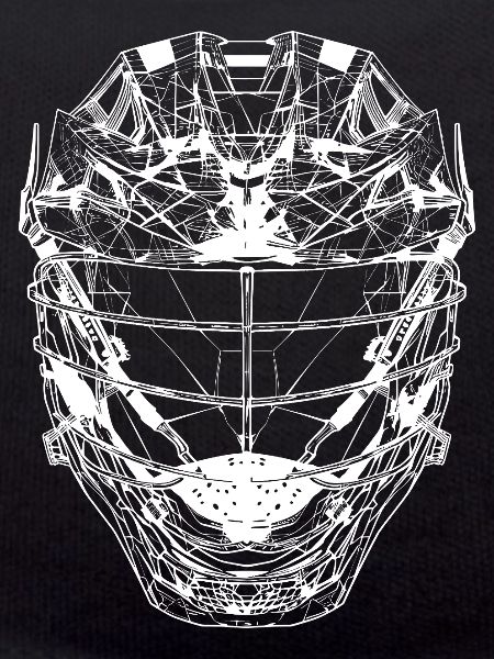 Lacrosse Helmet Line Art