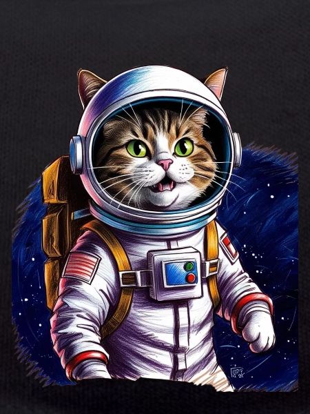 Cat Astronaut Space Gift