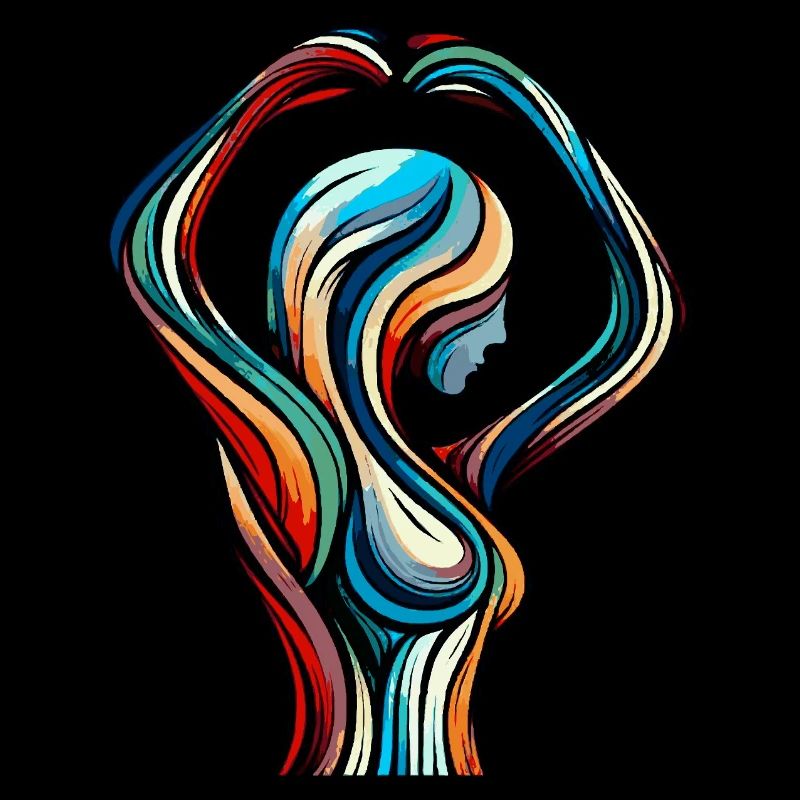 Bunte Frau