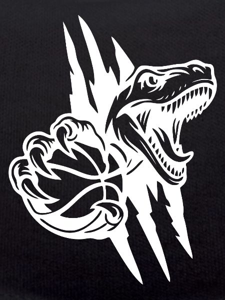 Brüllender Raptor-Basketball
