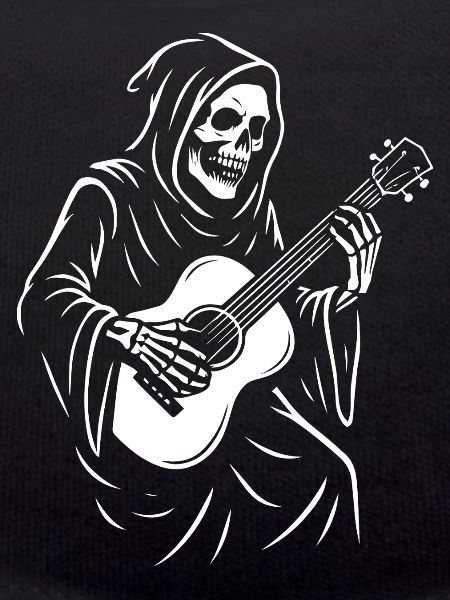 Grim Reaper Playing Guitar Design
