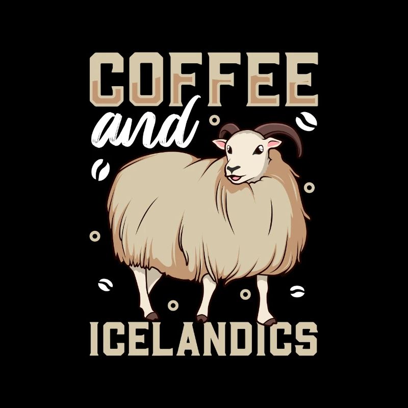 Kaffee und Islandschaf