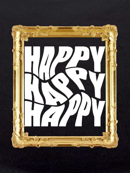 Cheerful retro lettering