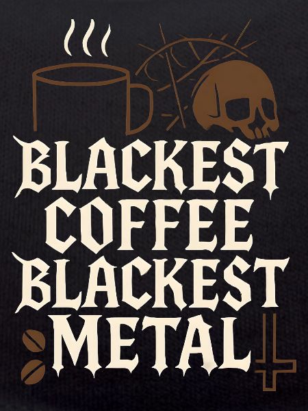 Schwarzer Kaffee Metal