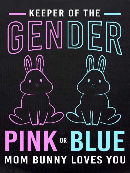 Werdende Mutter Ostern Gender Reveal