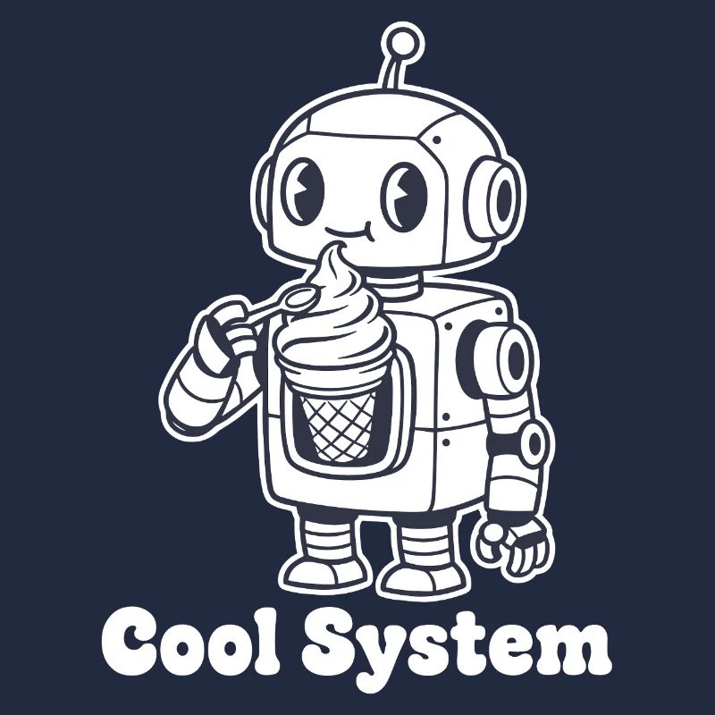 Roboter mit Eiscreme