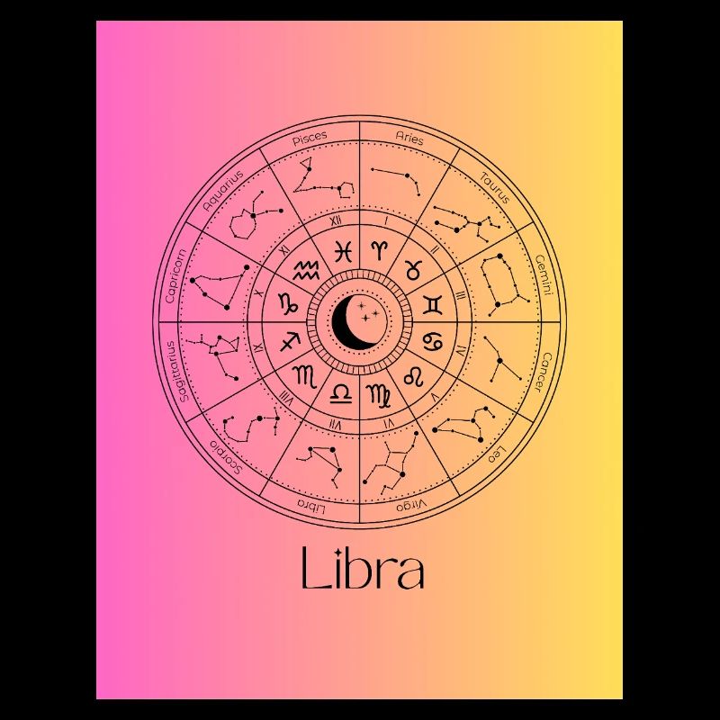 Libra Zodiac Circle Balance