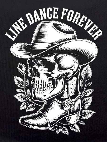 Line Dance Forever Skull