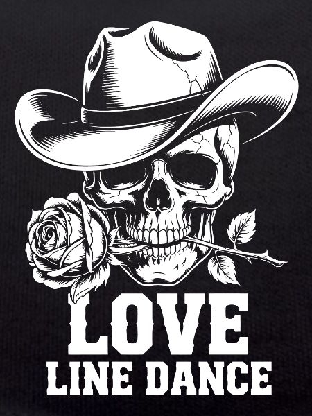 Line Dance Skull Rose