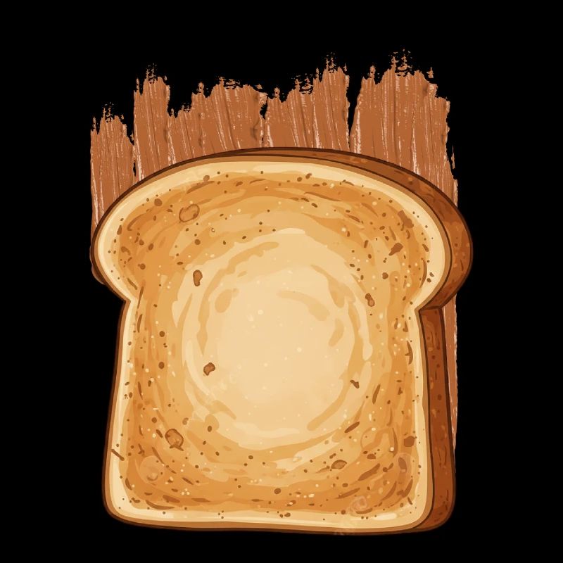 Erdnussbutter Brot Klebt