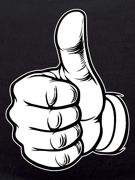 OK thumbs-up hand icon