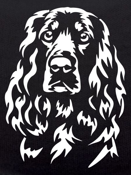 Field Spaniel Head "Black Edition"