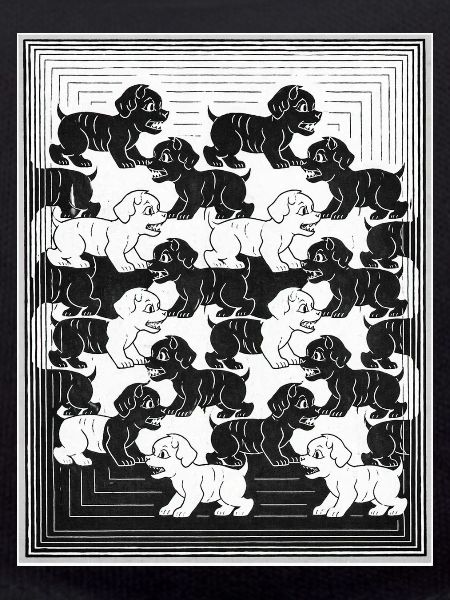 Dachshund Puppies in Monochrome Pattern