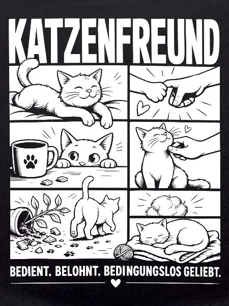 Katzenfreund Liebe Katze Comic