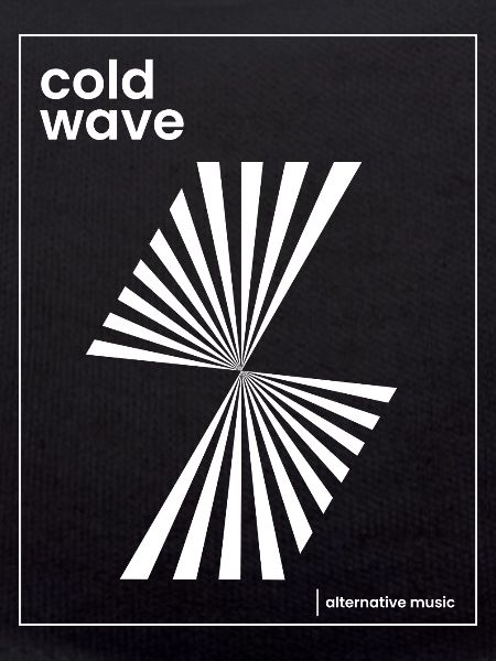 Conception d’affiche de musique Cold Wave
