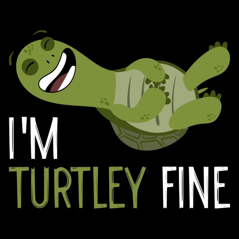 Schildkröte Turtle Wortwitz Geschenk