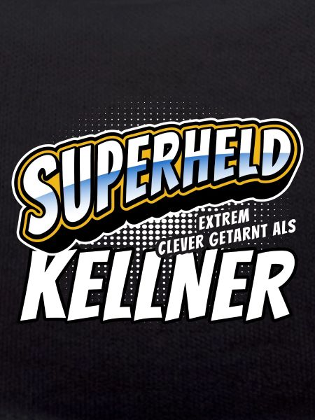 Superheld, clever getarnt als Kellner