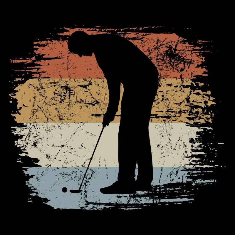 Minigolf Retro - Vintage - Silhouette