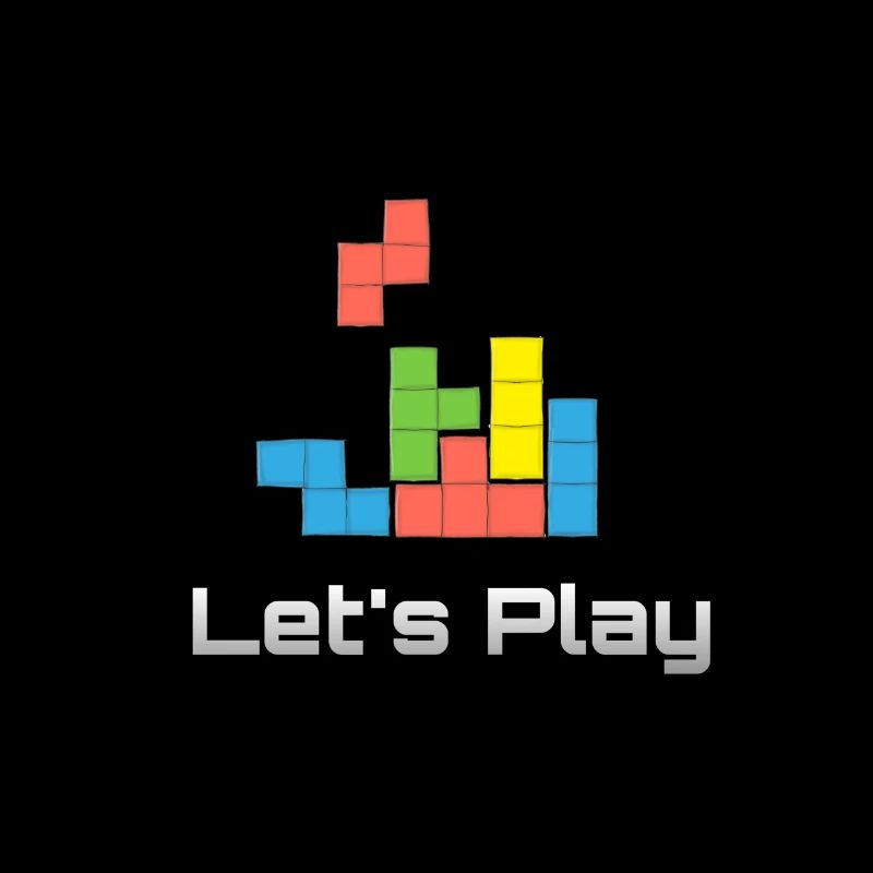 Lettrage de jeu (jouons) tetriss retro