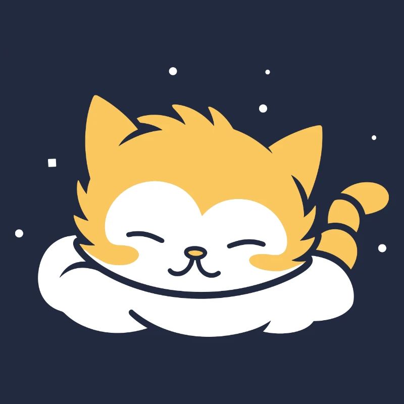 Bébé chat qui dors