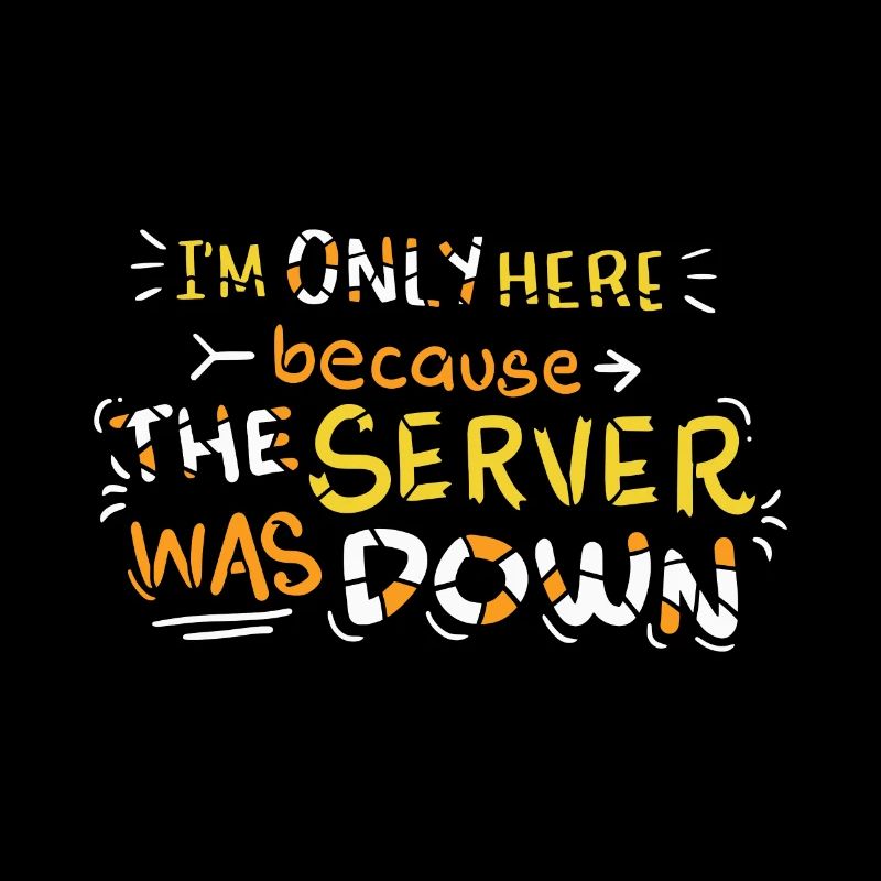 Server down - T-shirt cadeau