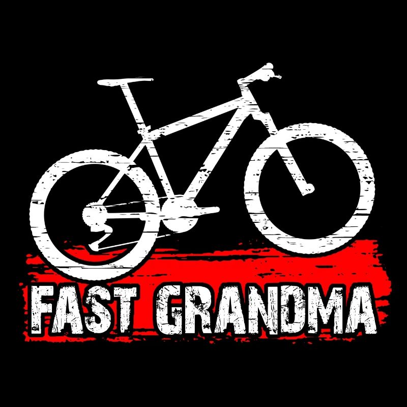 Quick granny on the bike