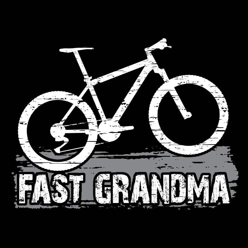 Mamie rapide sur le vélo