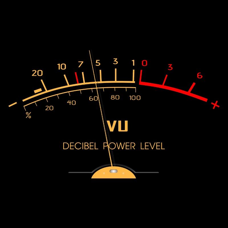 VU Meter Vintage Hi-Fi Stereo Analog Sound Engineering
