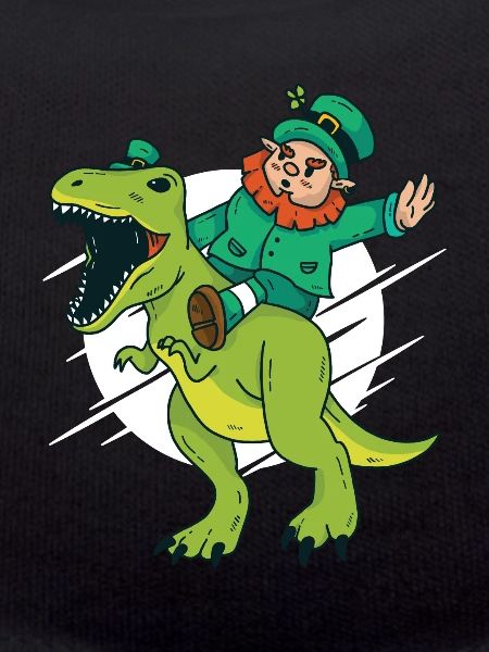 Dwarf rides Dino