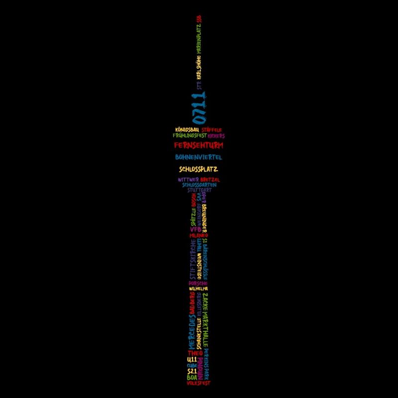 Stuttgart TV Tower (colorful)